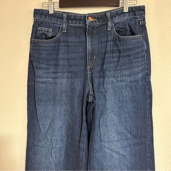 Universal Thread high-rise wide leg dark blue jeans 10S - Picture 2 of 7